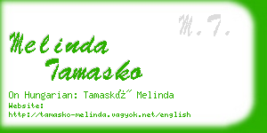 melinda tamasko business card